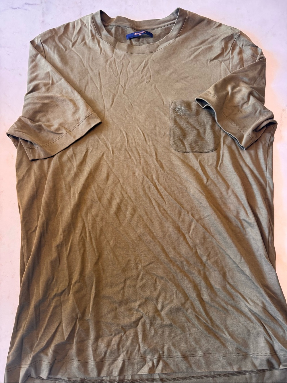 Louis Vuitton Men's Olive Pocket Tee